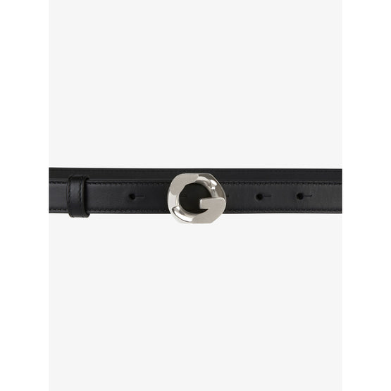 Women G Chain Buckle 20mm Belt - Black