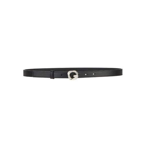 Women G Chain Buckle 20mm Belt - Black