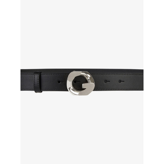 Women G Chain Buckle 30mm Belt - Black