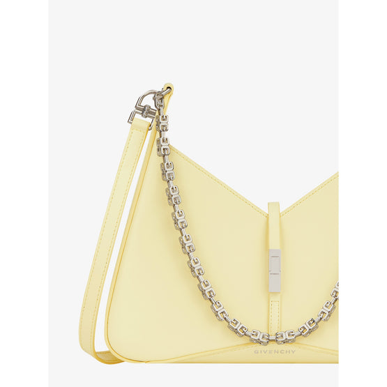Women Cut-Out Zipped - Small Bag - Soft Yellow