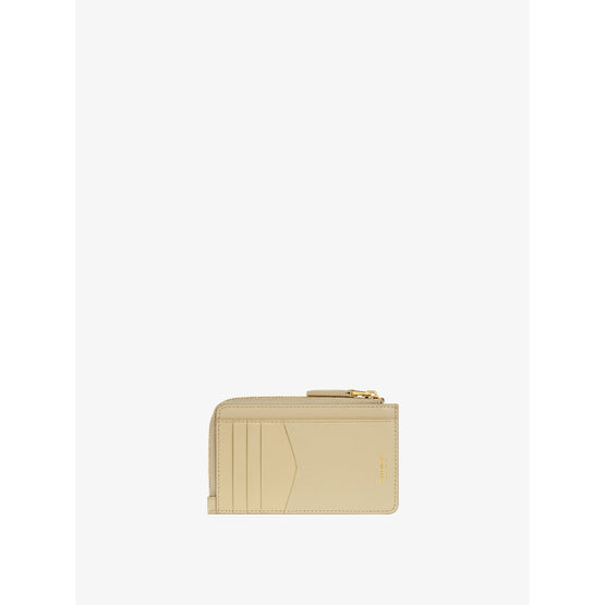 Women G-Cut - Full Zipped Cardholder - Natural Beige