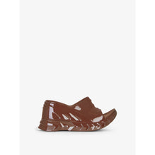 Women Marshmallow Slider Wedge Sandals - Chocolate