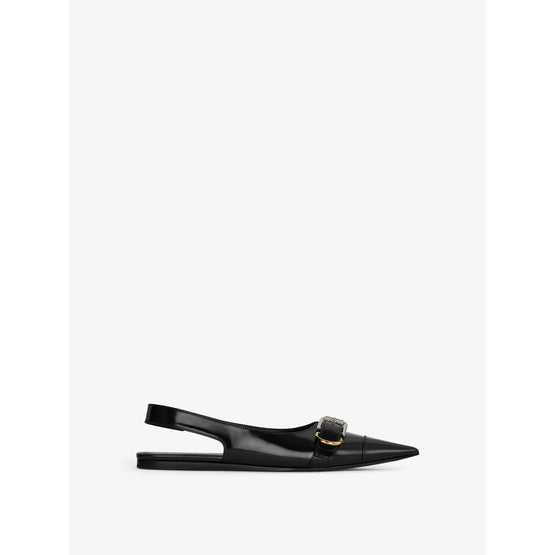 Women Voyou Slingback Flat - Black