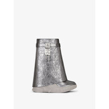 Women Shark Lock Ankle Boots Biker85mm - Silvery Grey