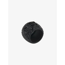 Women 4G Black Paved Medium Ring - Black