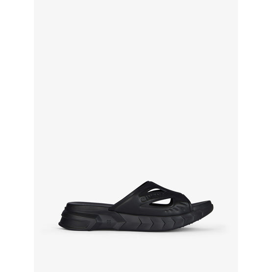 Men Marshmallow Slider Sandals - Black