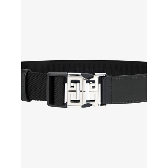Men 4G Release Buckle Belt 35mm - Black