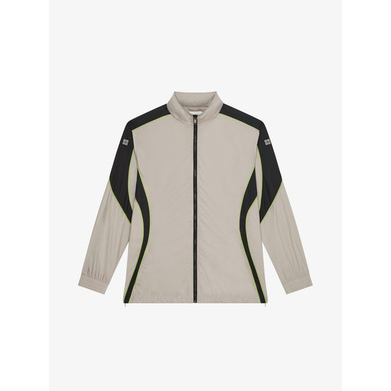 Men Oversized Track Jacket - Pearl Grey
