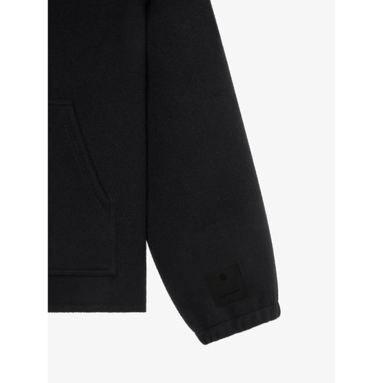 Men Double Face Hoodie - Black