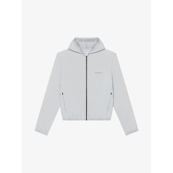 Men Shrunken Windbreaker - Light Blue