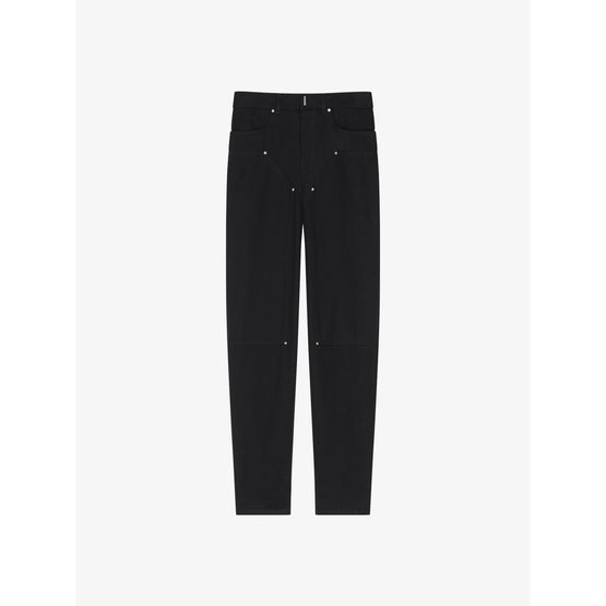 Men Studded Carpenter - Black