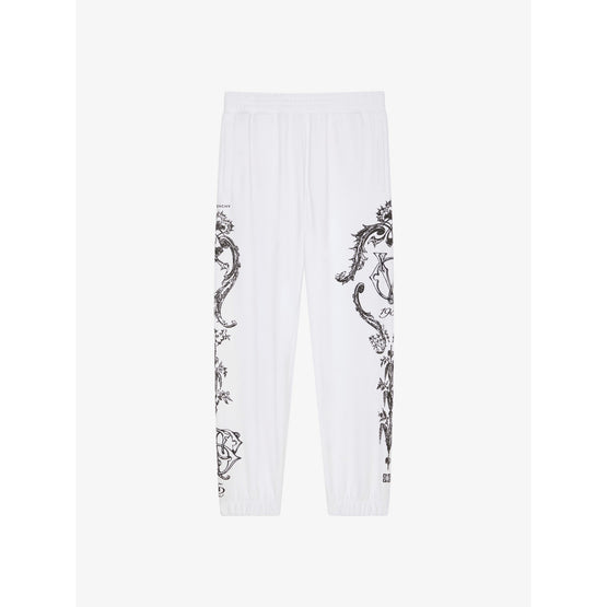 Men Casual Sweatpant W/ Elasticated Bottom - White