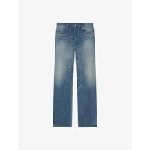 Men Round Regular Fit 5 Pockets Denim - Medium Blue