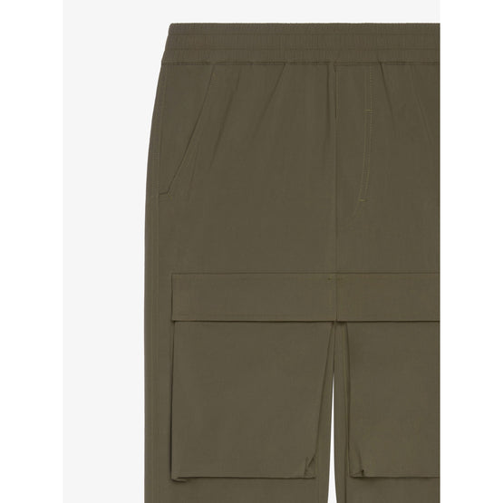 Men Military Spirit Pants With Elastic - Khaki