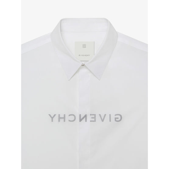 Men Boxy Fit Print Shirt - White