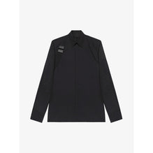 Men Contemporary Fit Shirt W/ U Lock Harness - Black