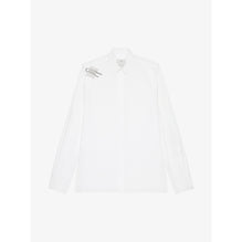 Men Contemporary Fit Shirt W/ U Lock Harness - White