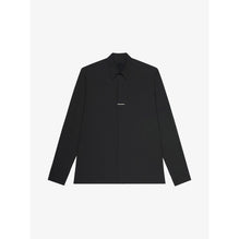 Men Metal Bar Contemporary Fit Shirt - Black