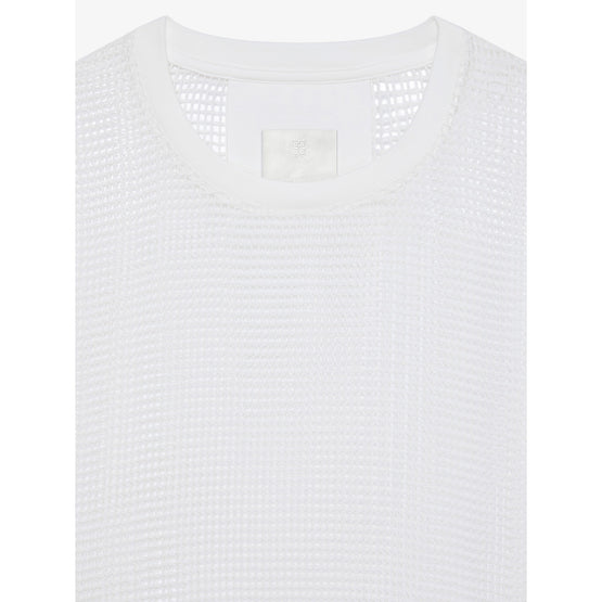 Men Oversize Raw Sleeveless T-Shirt - Natural