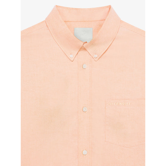 Men Long Sleeves Shirt With Pocket - Powder