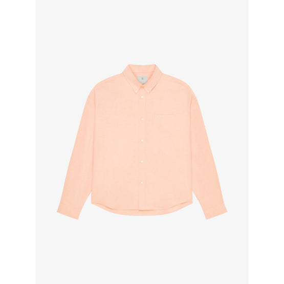 Men Long Sleeves Shirt With Pocket - Powder