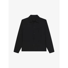 Men Double Face Overshirt - Black