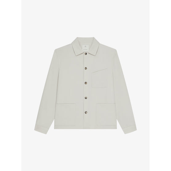 Men Double Face Overshirt - Cloud Grey