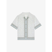 Men New Bowling Shirt - Cream/Green