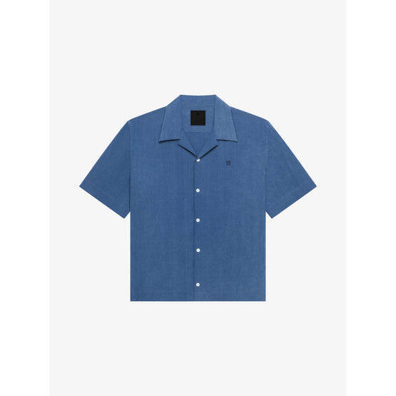 Men New Bowling Shirt - Sky Blue