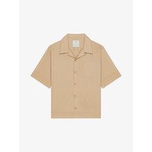 Men New Bowling Shirt With Pocket - Beige