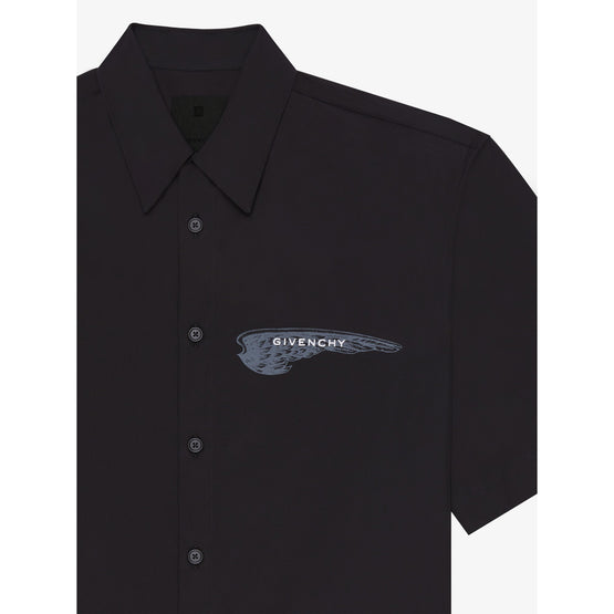 Men Short Sleeve Shirt - Black
