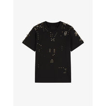 Men Embroidered Studs Classic Tshirt - Black
