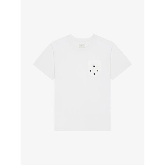 Men Casual Short Sleeve Front Pocket Base - White