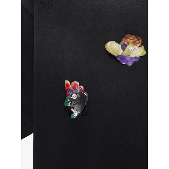 Men Boxy Fir Short Sleeve T-Shirt Branding - Black