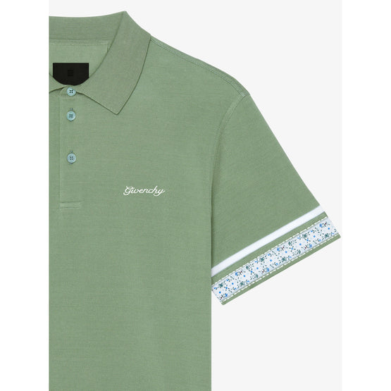 Men Classic Fit Polo With 3 Buttons - Almond Green