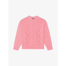 Men Oversize Crew Neck Sweater - Flamingo