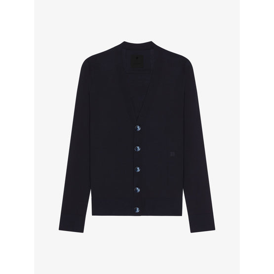 Men Classic Cardigan - Night Blue