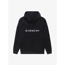 Men Classic Fit Hole Hoodie - Faded Black