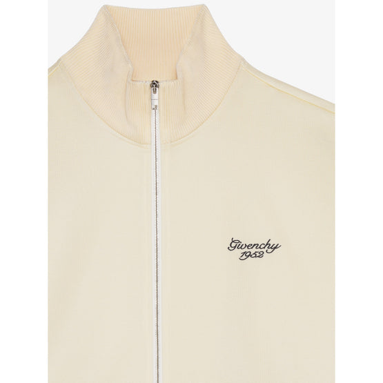 Men Simple Tracksuit Jacket - Ivory