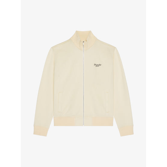 Men Simple Tracksuit Jacket - Ivory