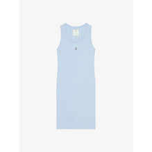 Women Tank Top Mini Dress - Sky Blue