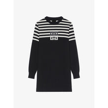 Women Long Sleeves Short Dress - Black