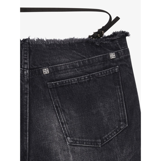 Women Voyou Denim Pants Asian Fit - Black
