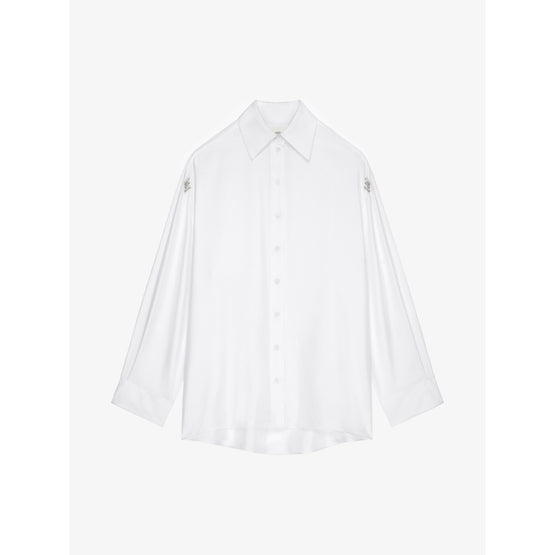 Women 3 Strass Shirt - White