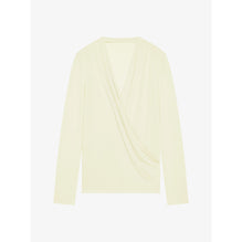 Women Drapped V Top - Butter