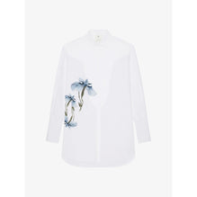Women Sequins Embroidered Shirt - White