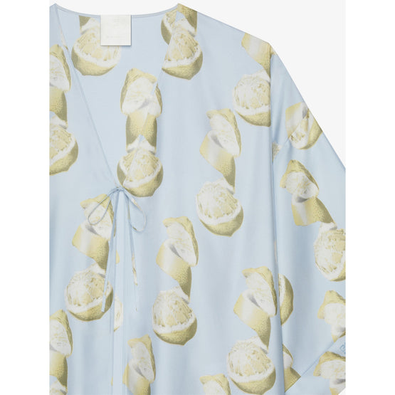 Women Long Kaftan - Blue/Yellow