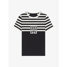 Women Ringer T Shirt - Black/White