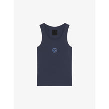 Women 4G Rib Tank Top - Navy