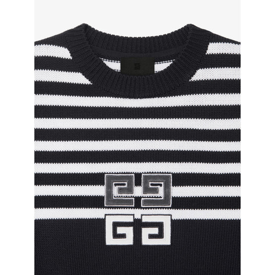 Women Low Shoulders Sweater - Black
